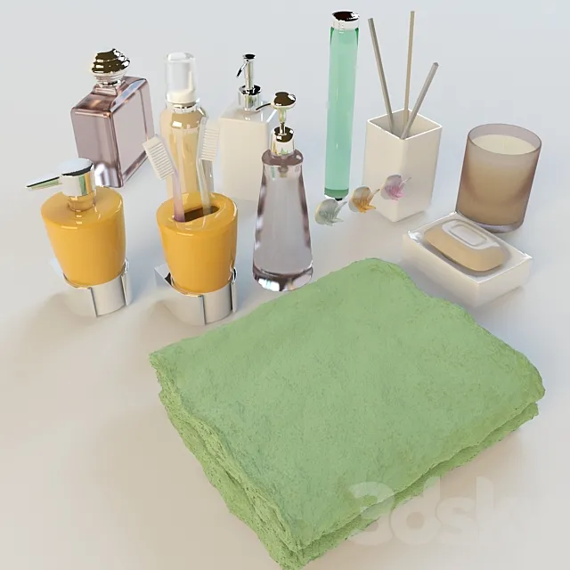 Bathroom decor 3D Model Bathroom decor 3D Model