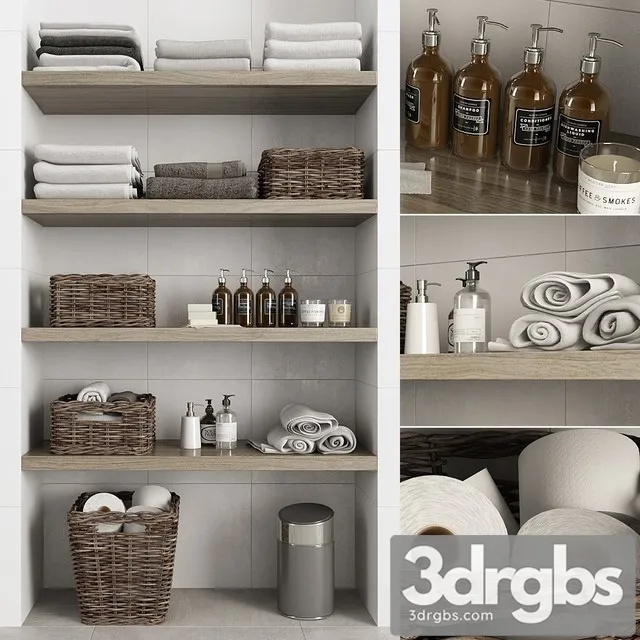 Bathroom Decor 3D Model Download