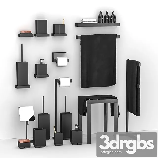 Bathroom Decor by Gessi Rattangolo 3D Model Download