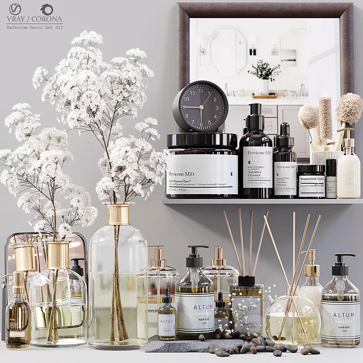 Bathroom Decor Set 012 3D Model Free Download Bathroom Decor Set 012 3D Model Free Download