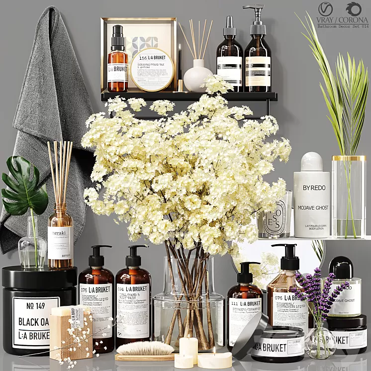 Bathroom Decor Set 016 3D Model Free Download Bathroom Decor Set 016 3D Model Free Download