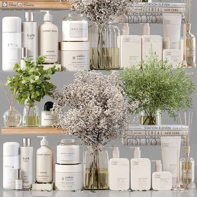 Bathroom Decor Set 026 3D Model