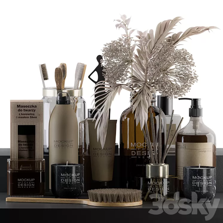 Bathroom Decor Set 03 3D Model