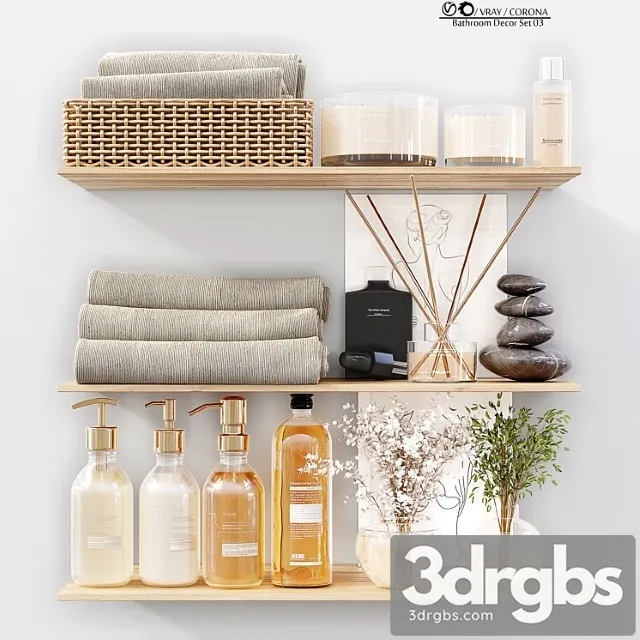 Bathroom decor set 03 Bathroom decor set 03