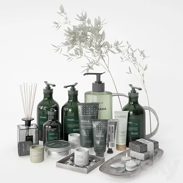 Bathroom Decor Set – 04 3DModel