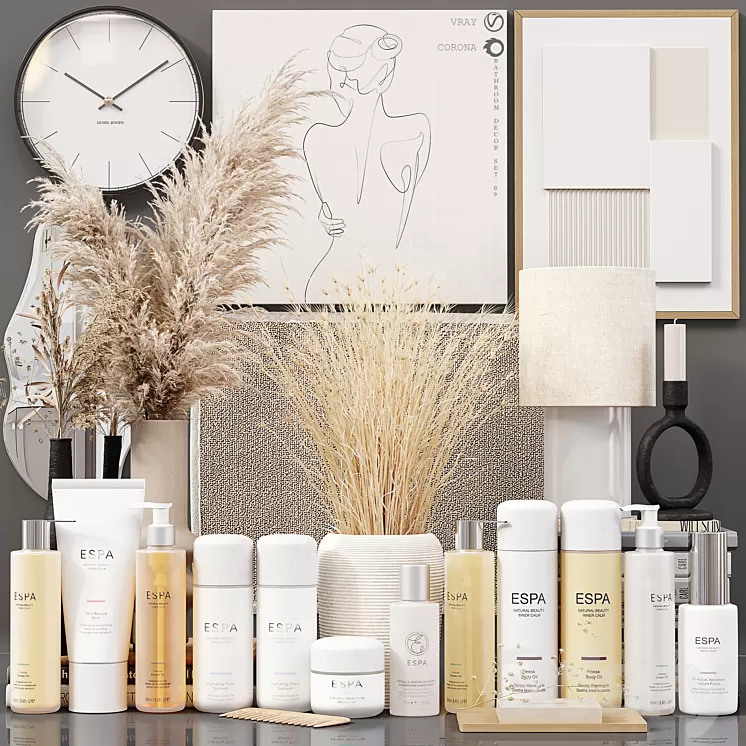 Bathroom Decor Set 09 3D Model