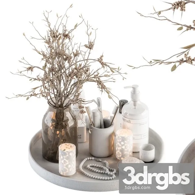 Bathroom Decor Set 14 3D Model Download
