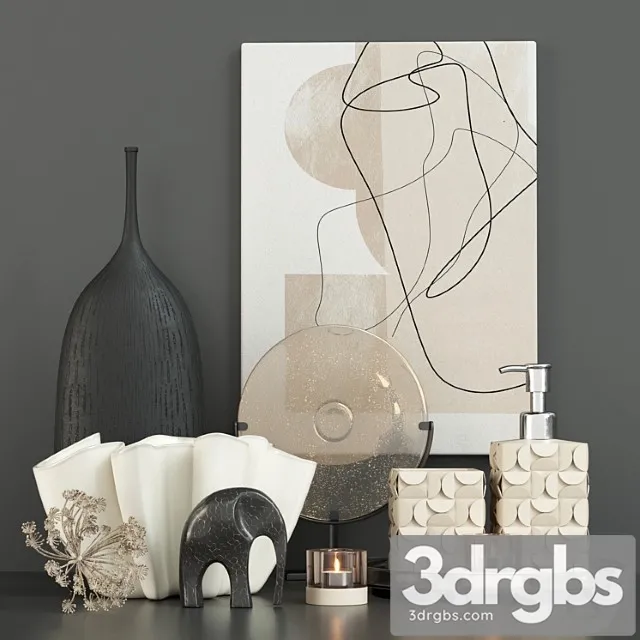 Bathroom Decor Set 2 2 3D Model Download