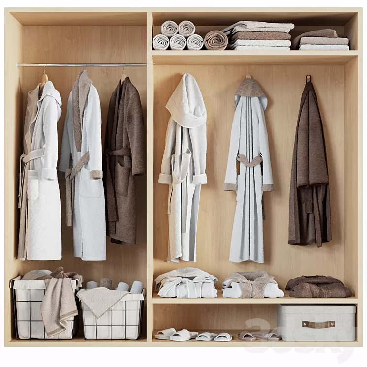 Bathroom decor set 3D Model