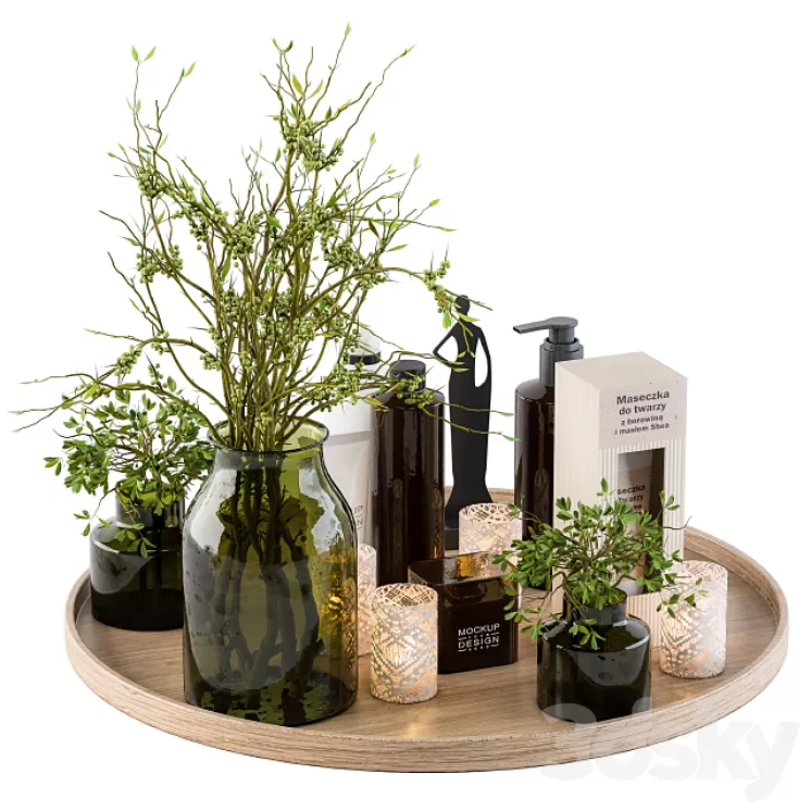 Bathroom Decor Set 3D Model