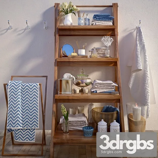 Bathroom Decor Set 5 3D Model Download