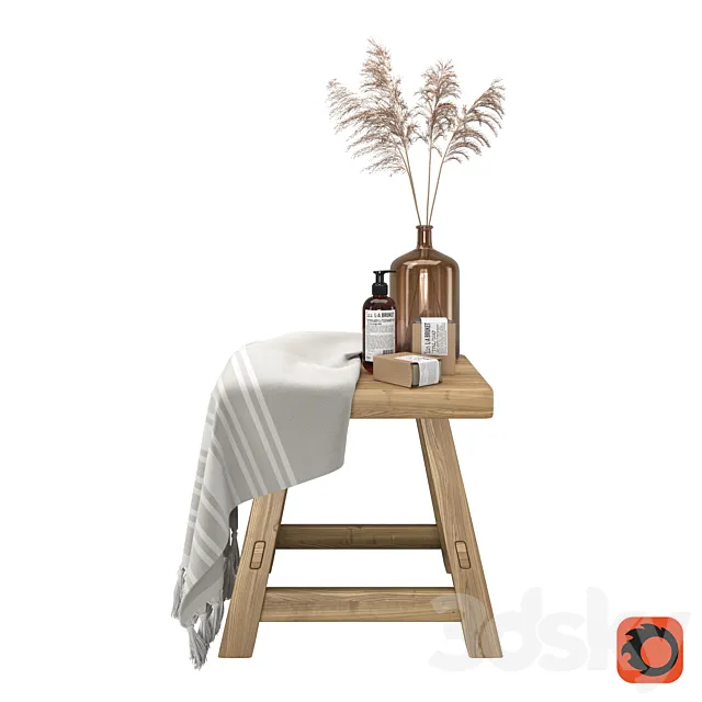 Bathroom décor set \ Bathroom Decor 3D Model