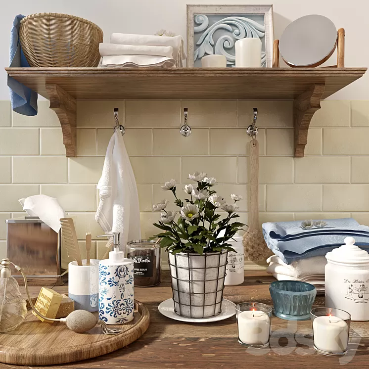 Bathroom decor set_6 3D Model