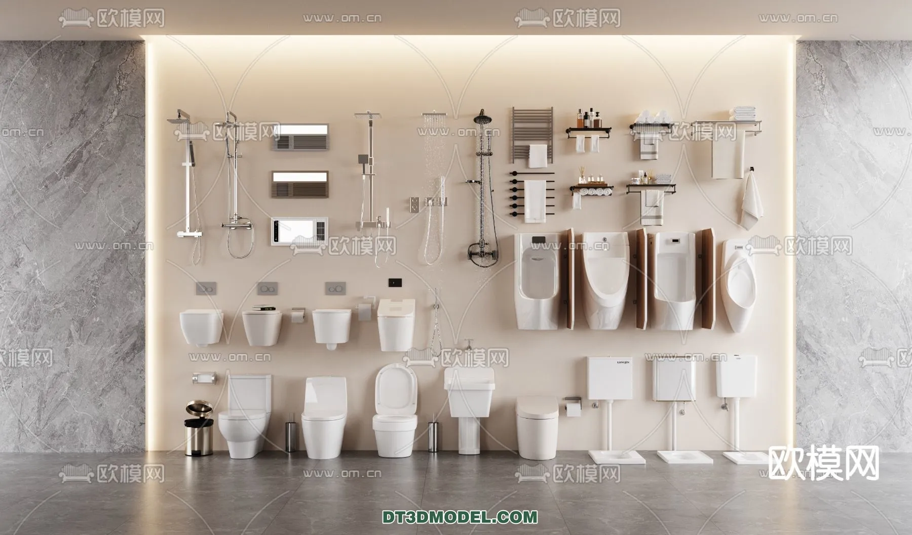 Bathroom Decoration 3D Models For Free Download – 3dsky – 004 – CORONA Render