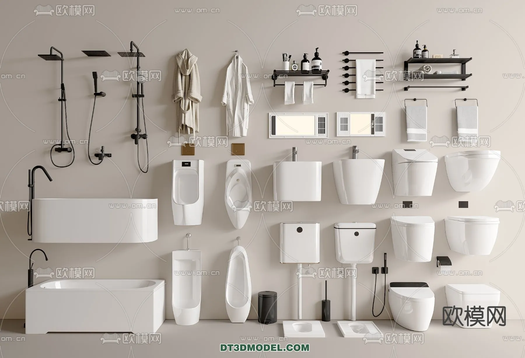 Bathroom Decoration 3D Models For Free Download – 3dsky – 005 – VRAY Render