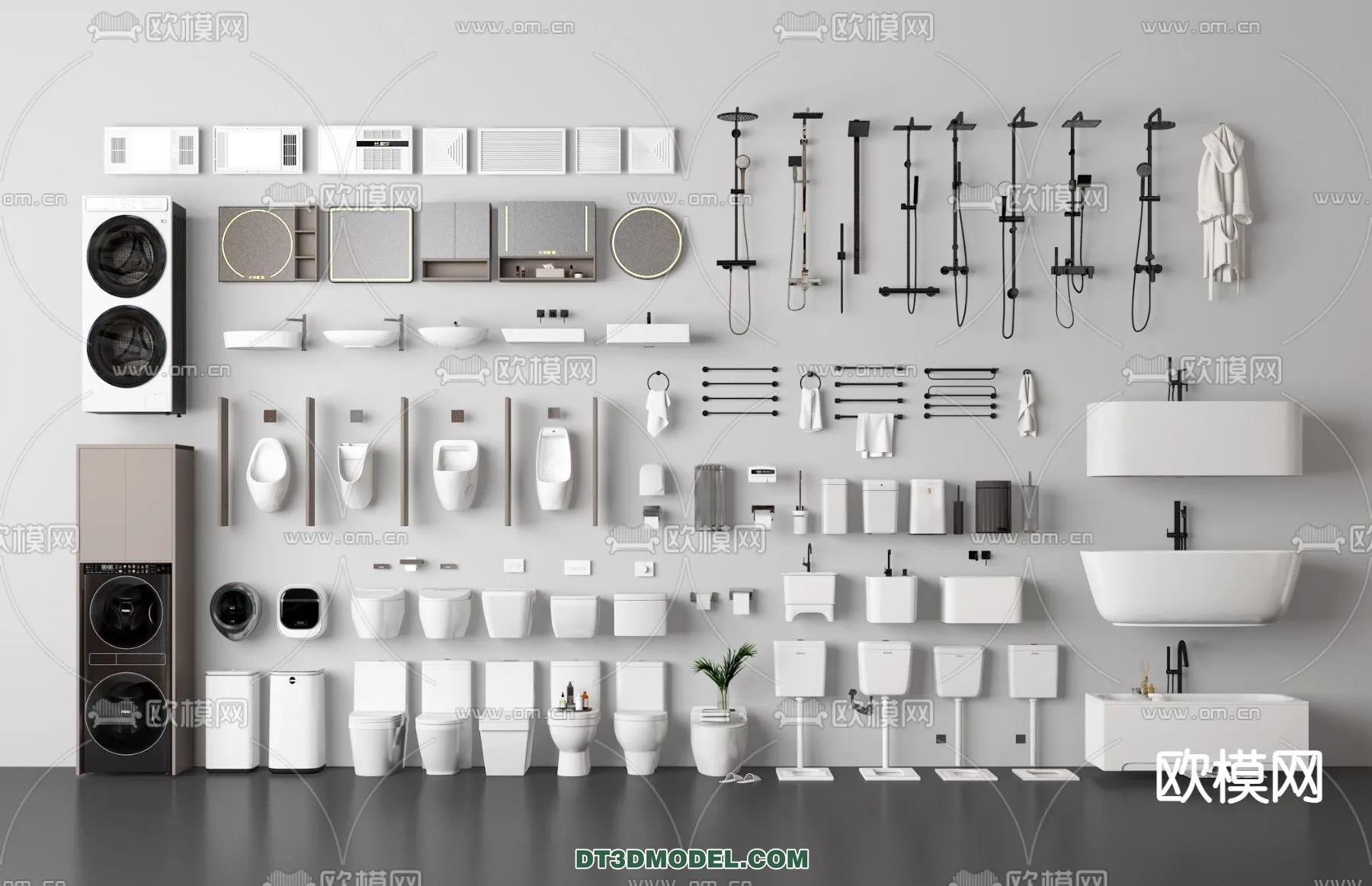 Bathroom Decoration 3D Models For Free Download – 3dsky – 011 – VRAY Render