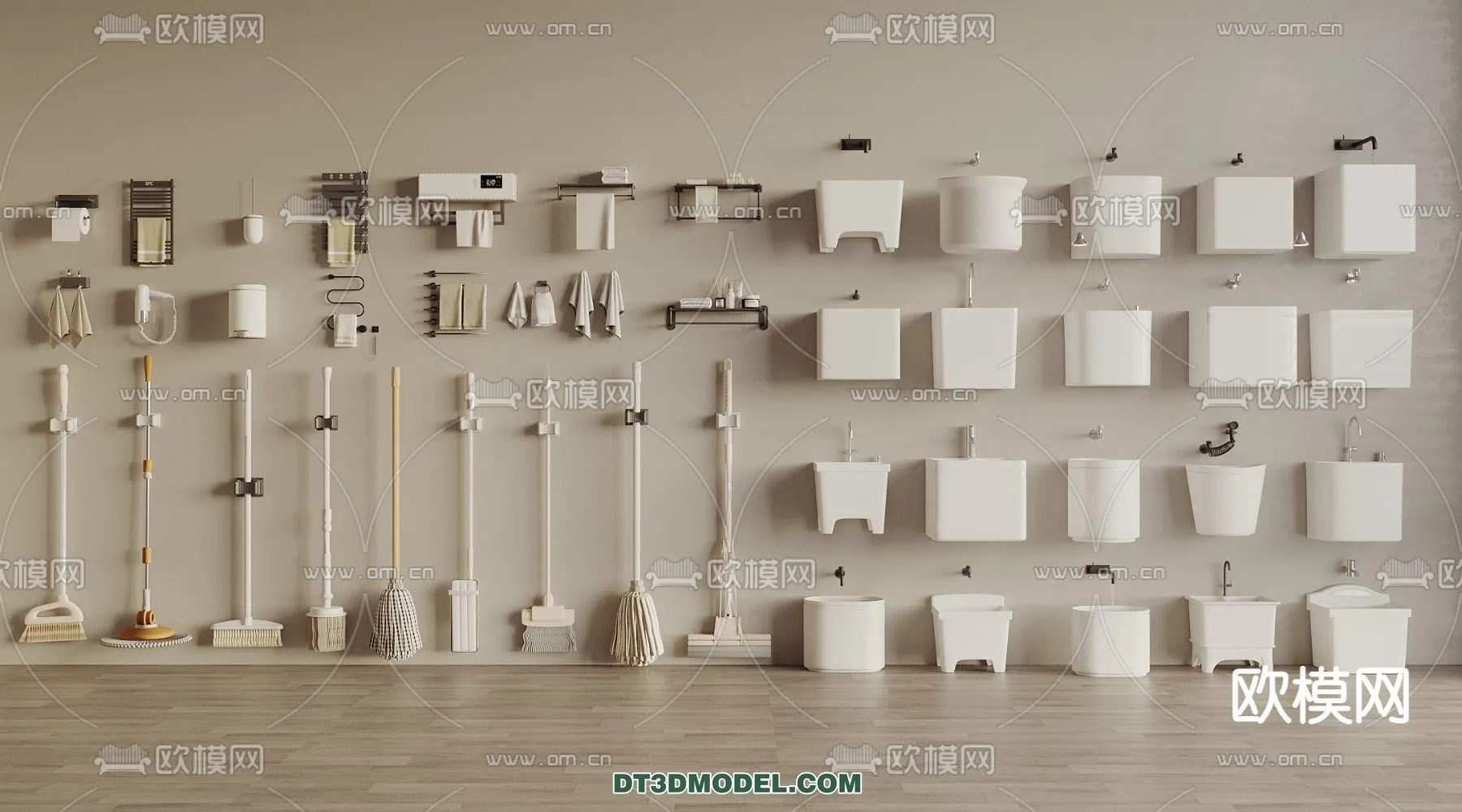 Bathroom Decoration 3D Models For Free Download – 3dsky – 017 – VRAY Render