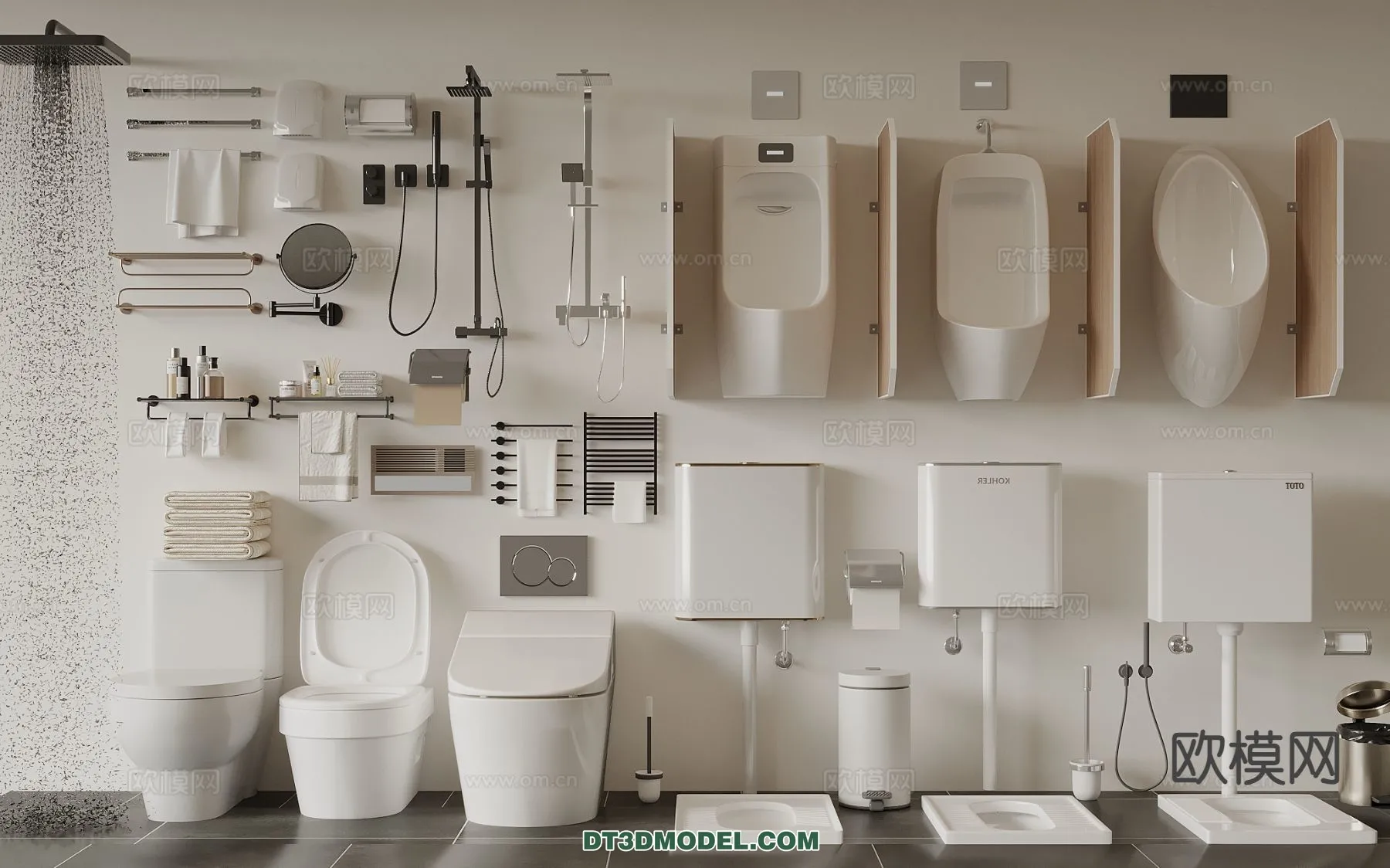 Bathroom Decoration 3D Models For Free Download – 3dsky – 019 – VRAY Render