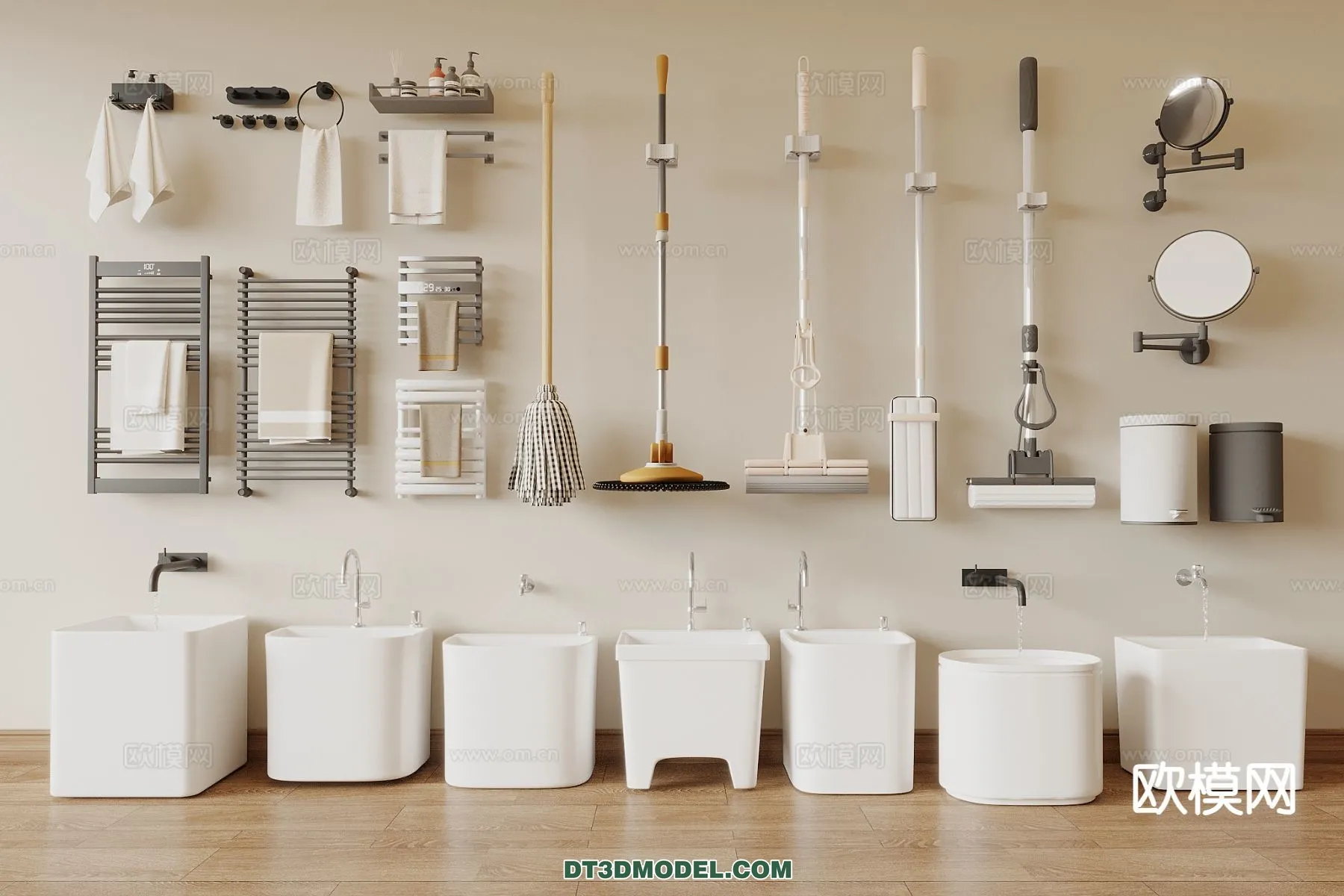 Bathroom Decoration 3D Models For Free Download – 3dsky – 021 – VRAY Render