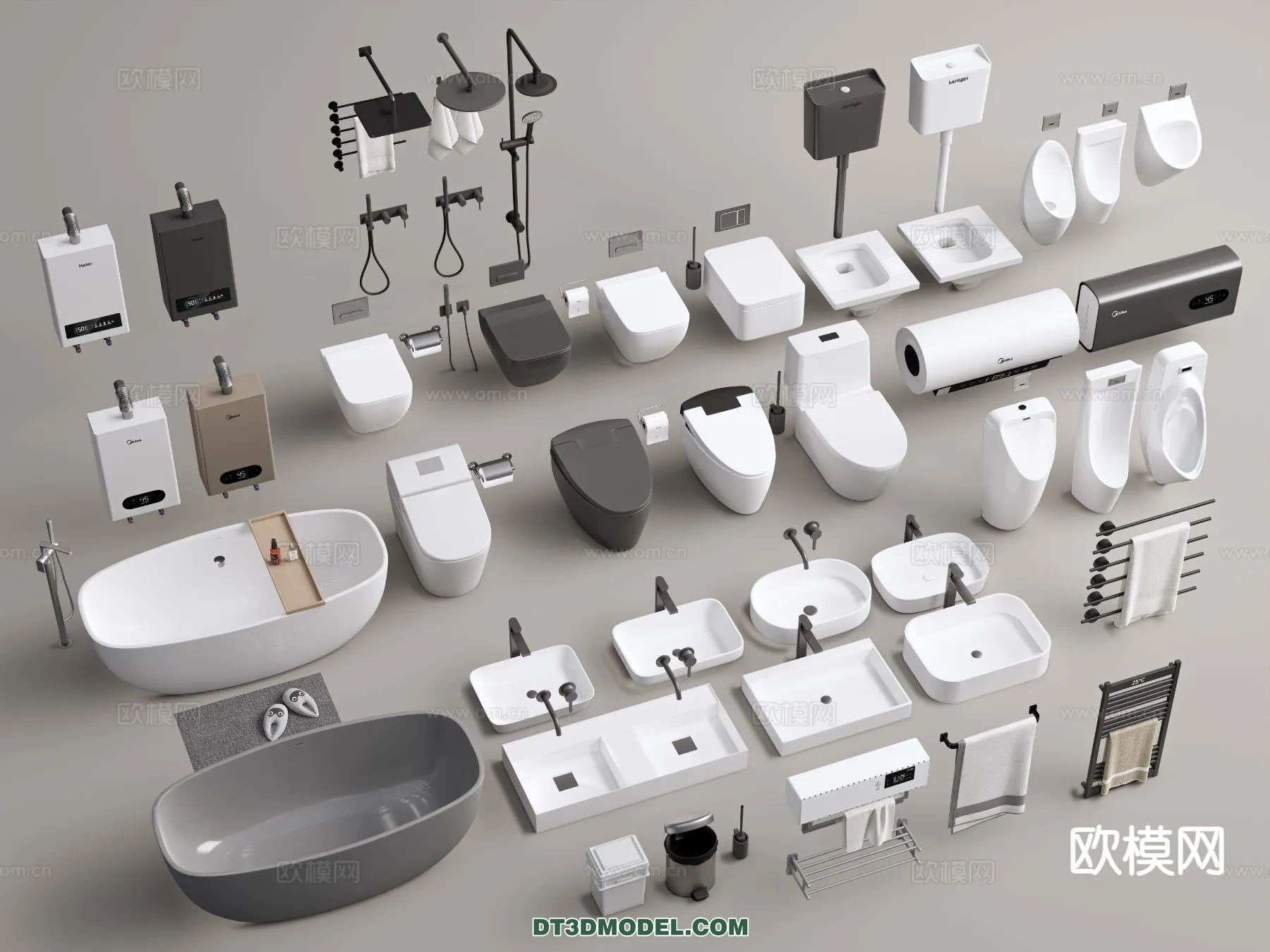 Bathroom Decoration 3D Models For Free Download – 3dsky – 022 – VRAY Render