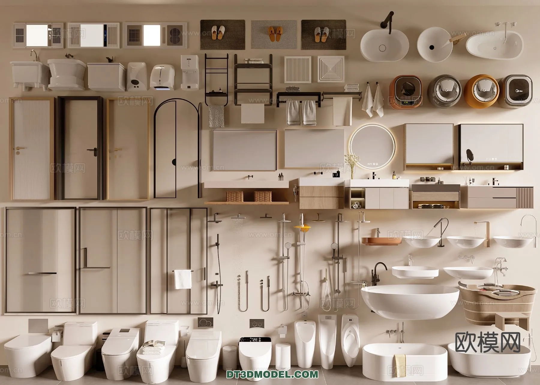 Bathroom Decoration 3D Models For Free Download – 3dsky – 025 – CORONA Render