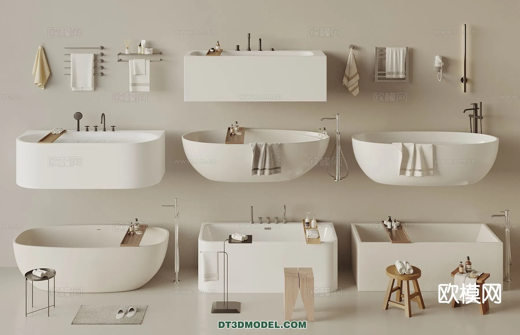 Bathroom Decoration 3D Models For Free Download – 3dsky – 027 – VRAY Render