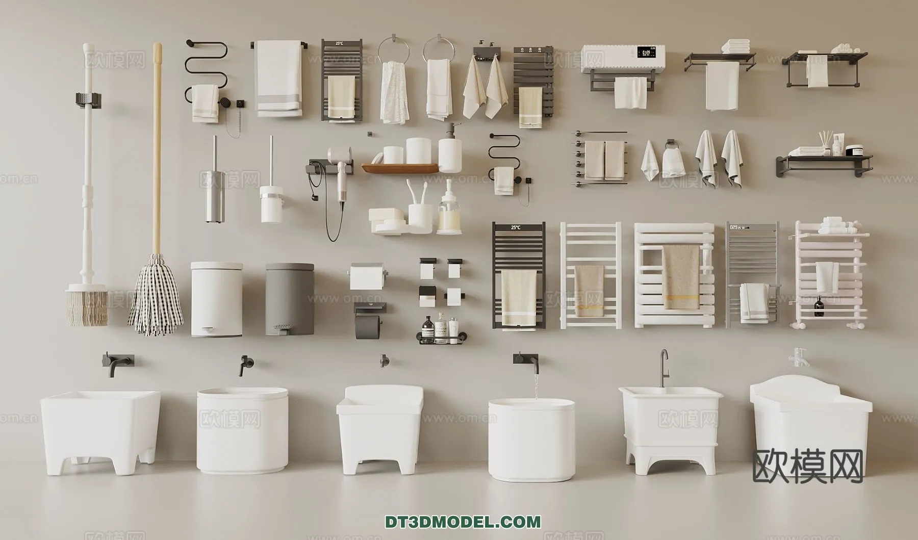 Bathroom Decoration 3D Models For Free Download – 3dsky – 029 – VRAY Render
