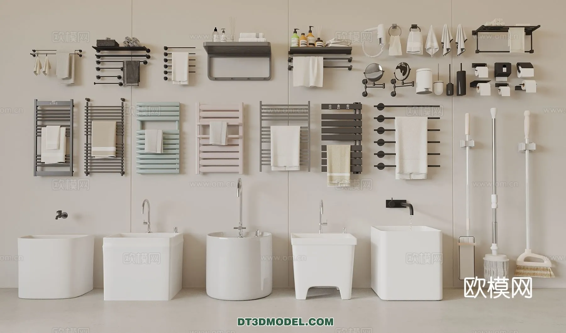 Bathroom Decoration 3D Models For Free Download – 3dsky – 030 – VRAY Render