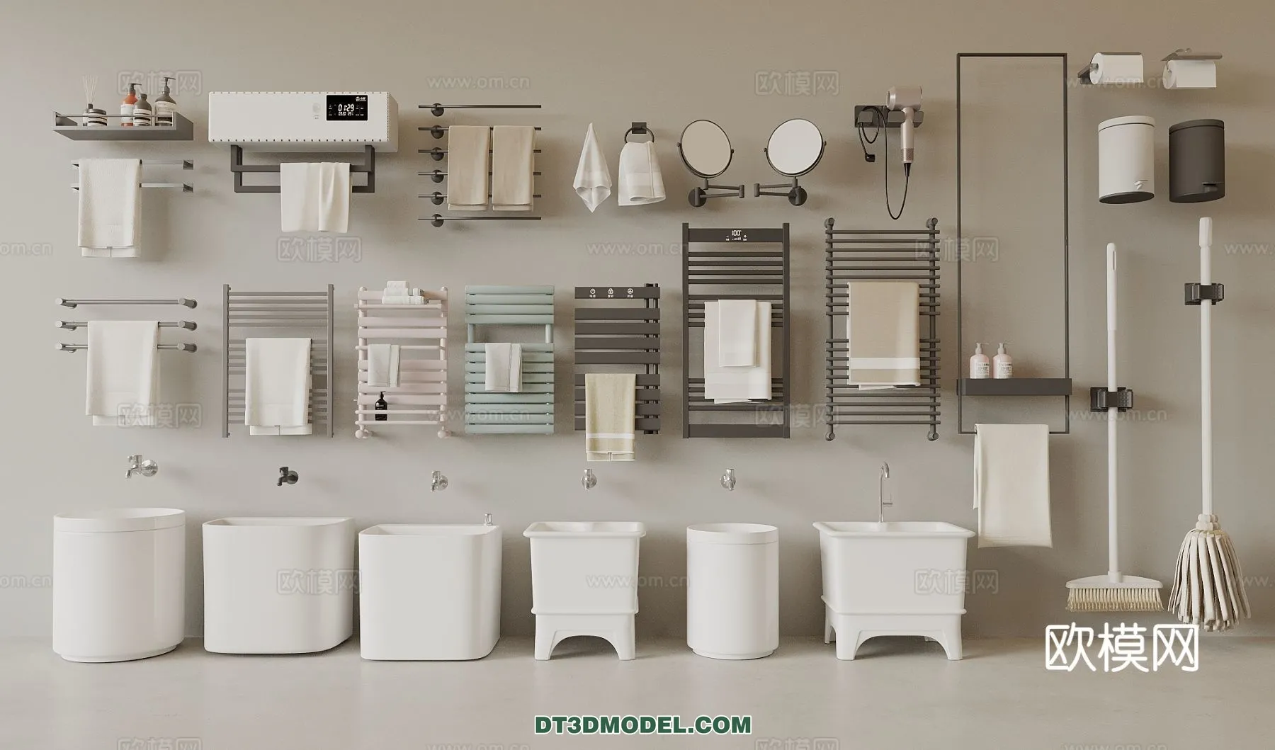 Bathroom Decoration 3D Models For Free Download – 3dsky – 031 – VRAY Render