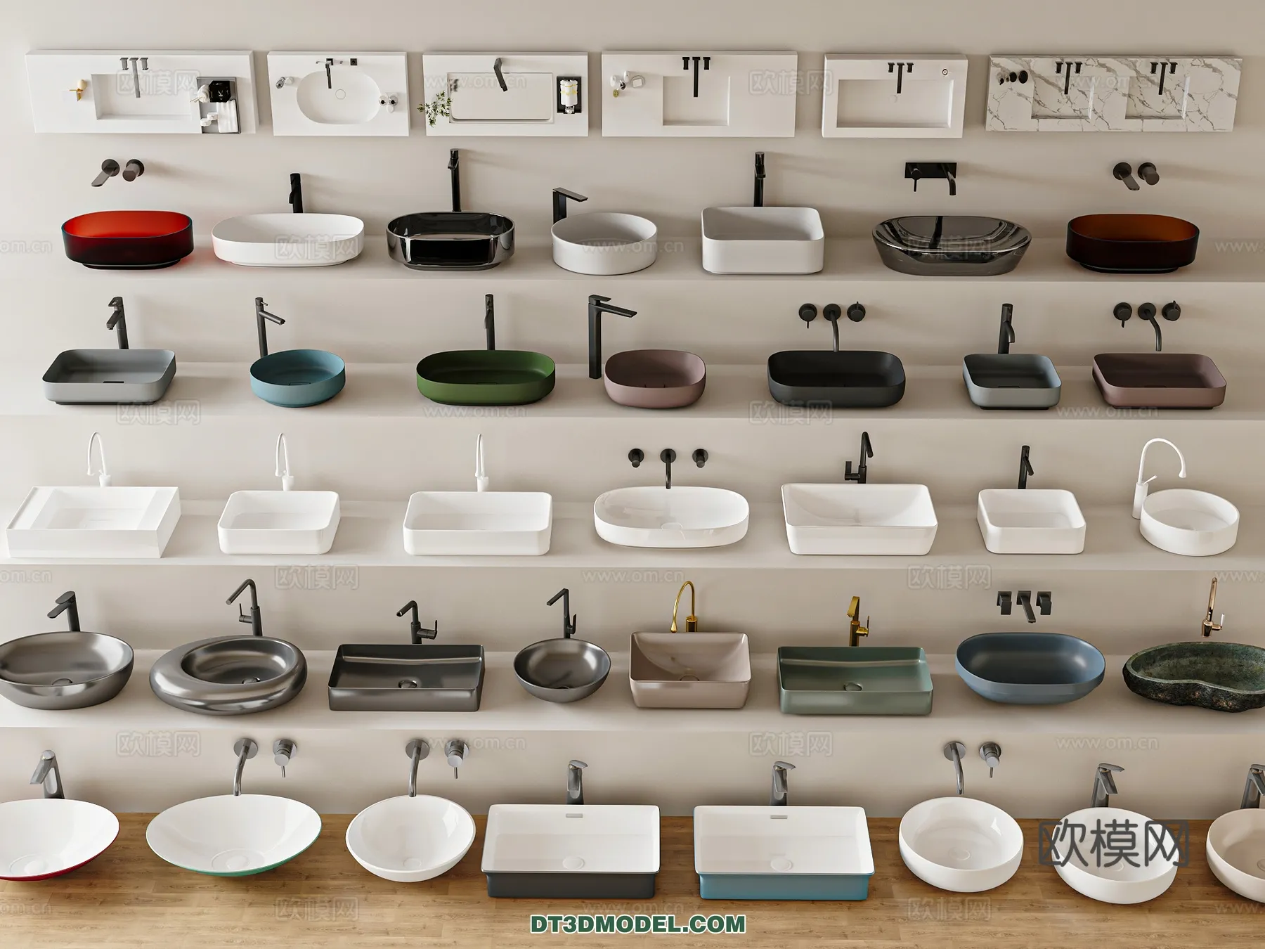 Bathroom Decoration 3D Models For Free Download – 3dsky – 035 – VRAY Render