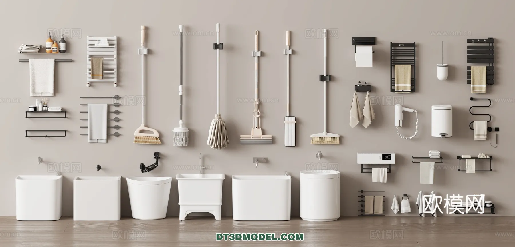 Bathroom Decoration 3D Models For Free Download – 3dsky – 036 – CORONA Render