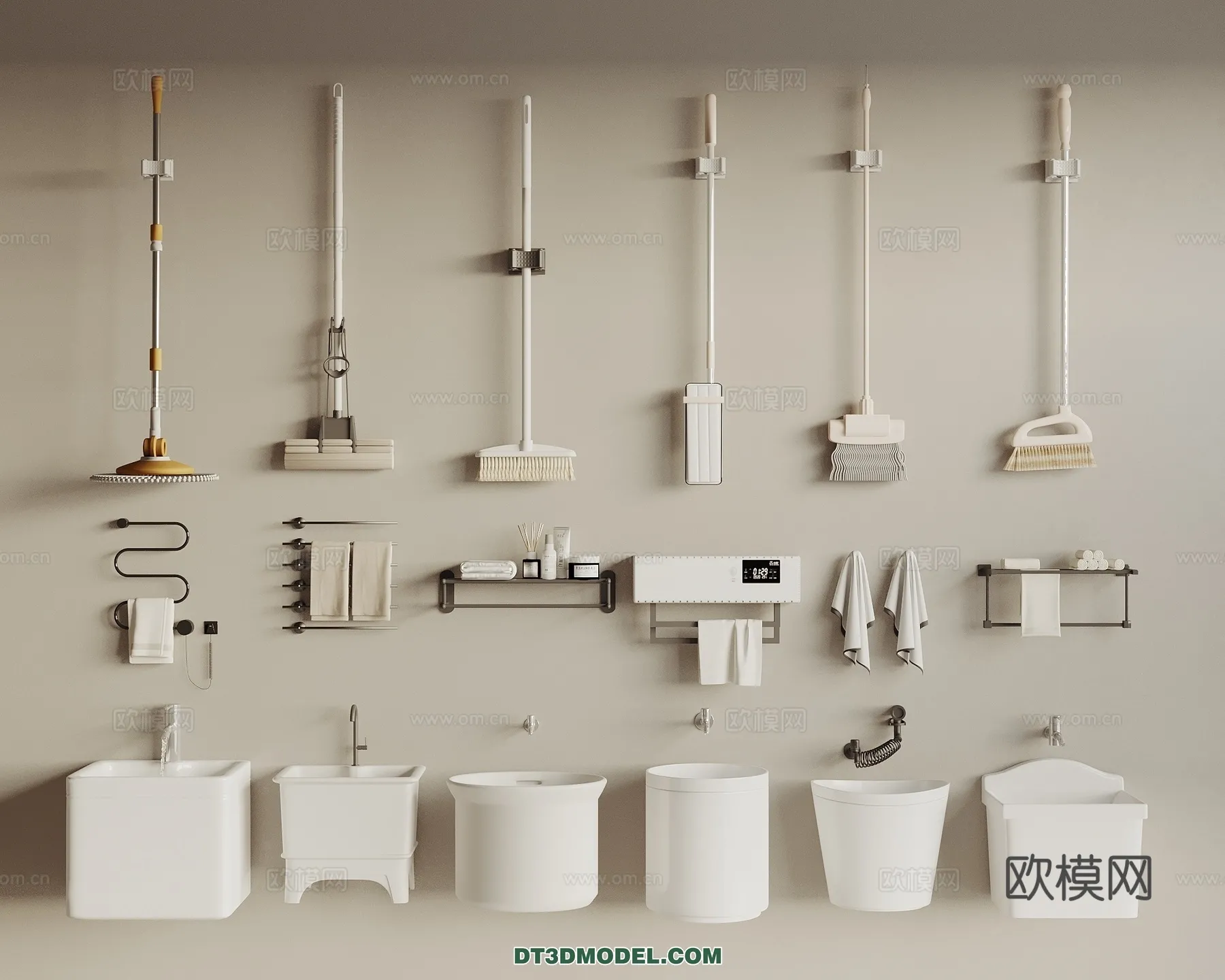 Bathroom Decoration 3D Models For Free Download – 3dsky – 039 – VRAY Render