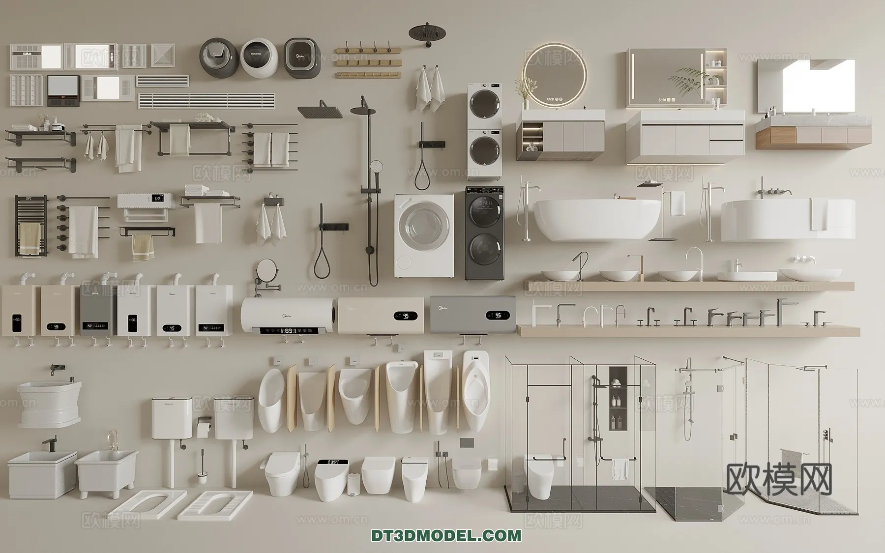 Bathroom Decoration 3D Models For Free Download - 3dsky - 042 - VRAY Render