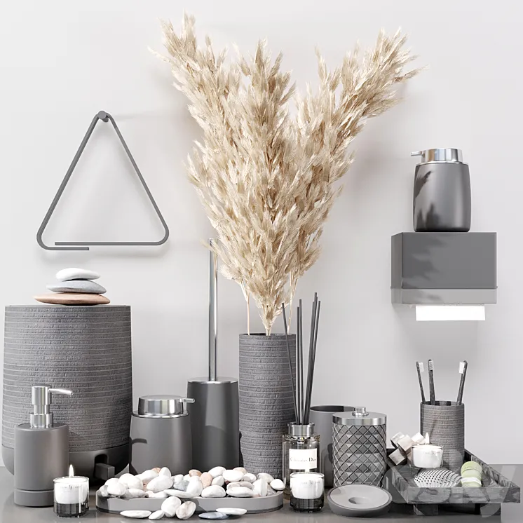 Bathroom Decorative Set 02 3D Model Free Download Bathroom Decorative Set 02 3D Model Free Download