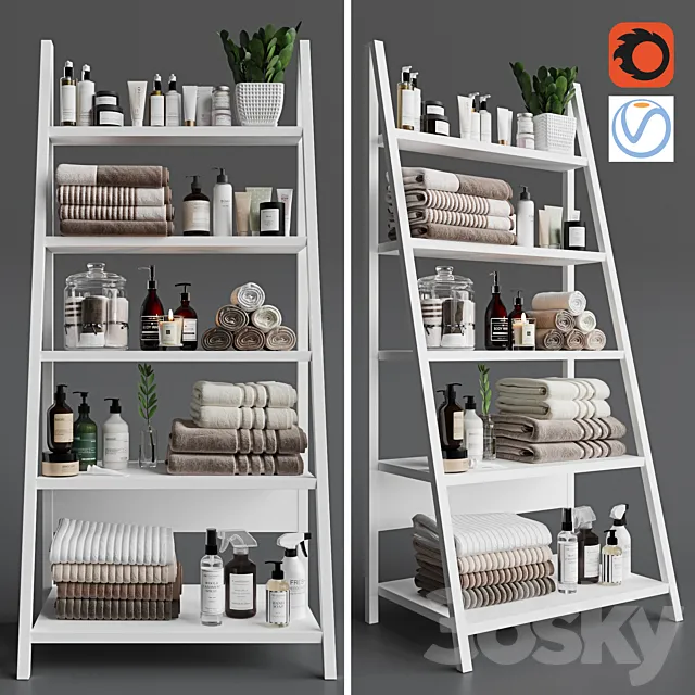 Bathroom decorative set 14 3D Model