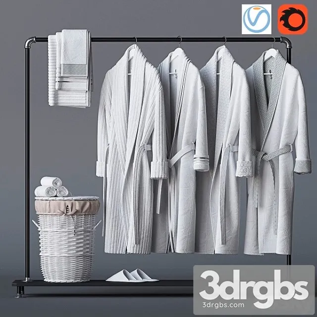 Bathroom Decorative Set 17 3D Model Download