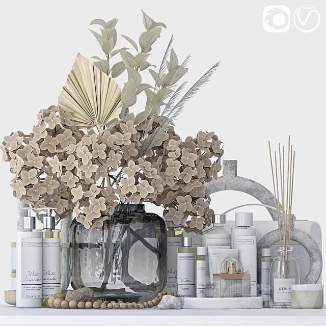 Bathroom decorative set – 4 3D Model