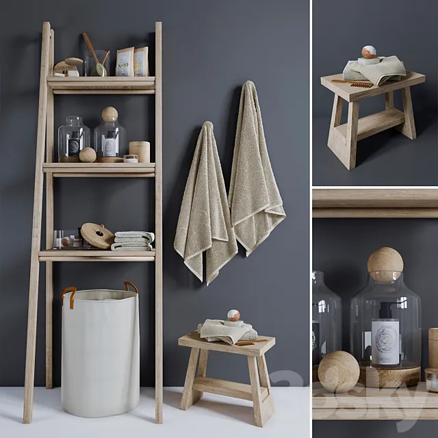 Bathroom decorative set # 8 3D Model