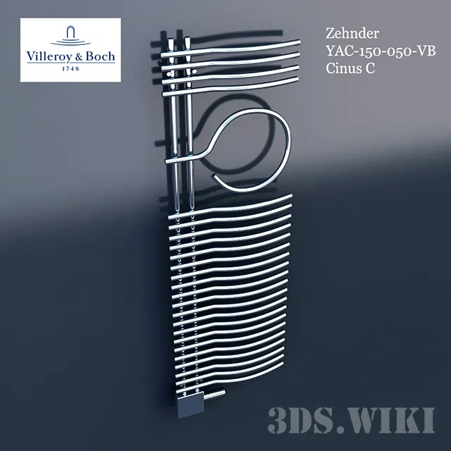 bathroom – Design radiator Villeroy & Boch from ZEHNDER Cinus 3D Model bathroom – Design radiator Villeroy & Boch from ZEHNDER Cinus 3D Model