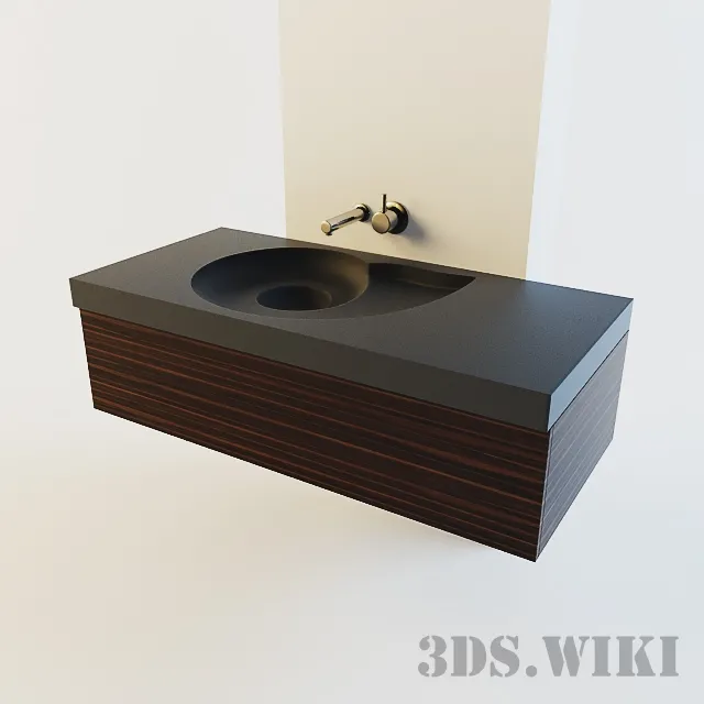 bathroom – Designer rectangular washbasin 3D Model bathroom – Designer rectangular washbasin 3D Model