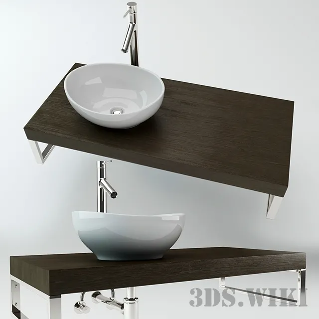 bathroom – Designer Wall Mounted Washbasin 3D Model bathroom – Designer Wall Mounted Washbasin 3D Model