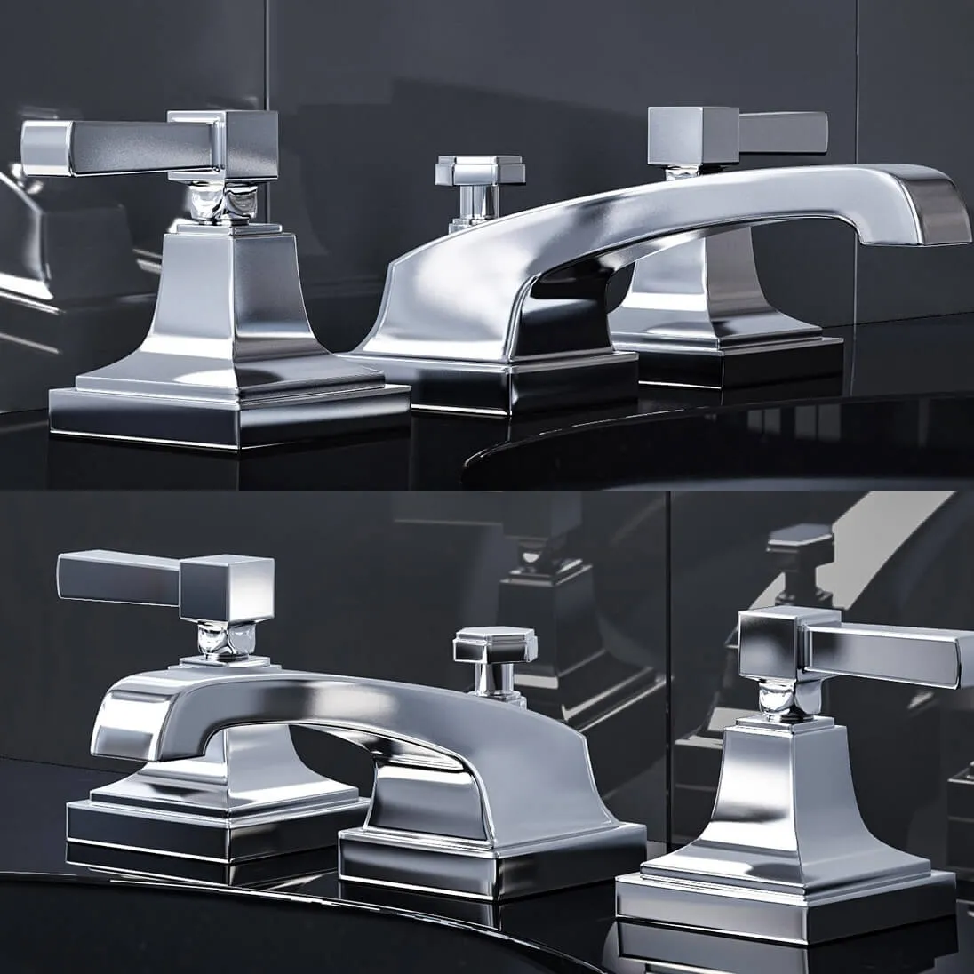 bathroom – Dillon  8in Widespread faucet 3D Model