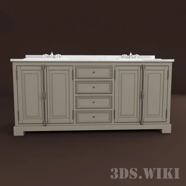 bathroom – Double washbasin Casement Double Vanity Sink 3D Model bathroom – Double washbasin Casement Double Vanity Sink 3D Model