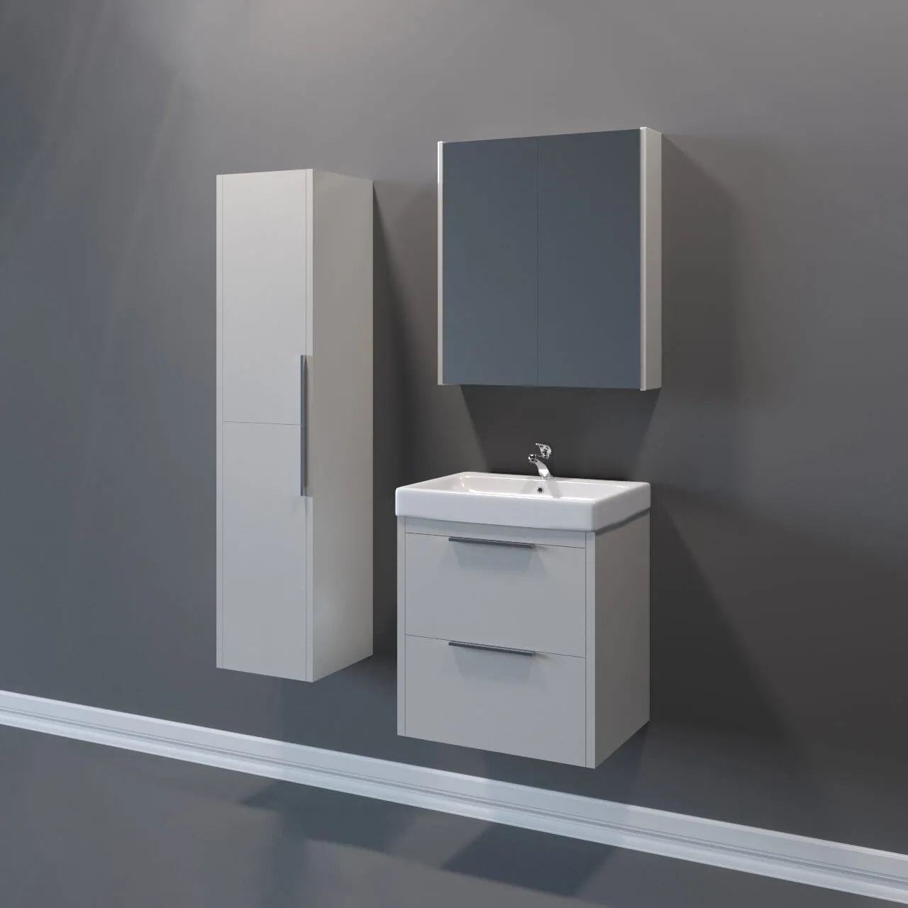 bathroom – Dreja Enzo + Dreja Q70 bathroom furniture 3D Model