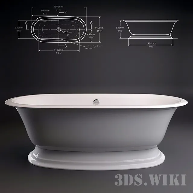 bathroom – Elwick Bath Victoria + Albert Baths 3D Model bathroom – Elwick Bath Victoria + Albert Baths 3D Model