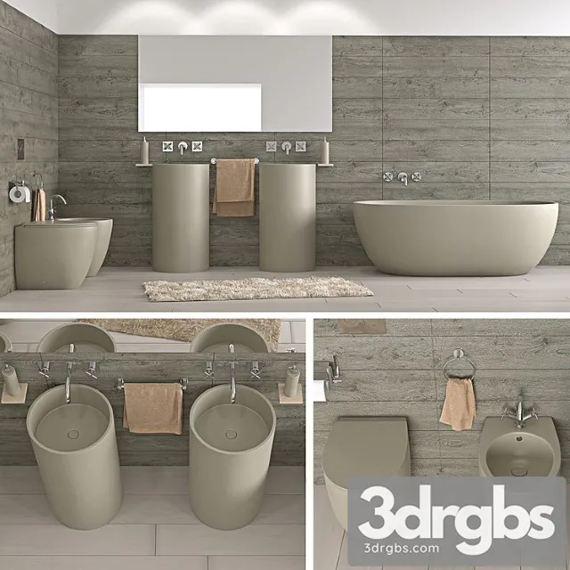 Bathroom Esedra 3D Model Download