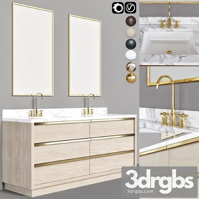 Bathroom Funiture 11 3D Model Download