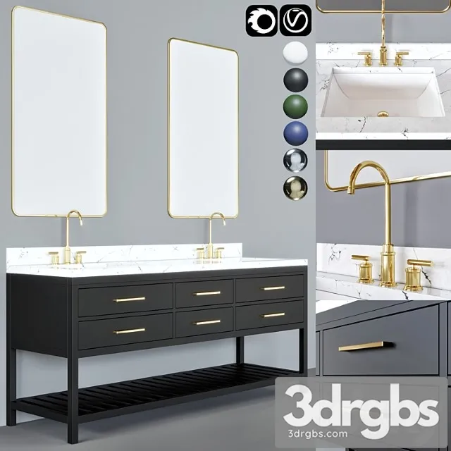 Bathroom Funiture 12 3D Model Download