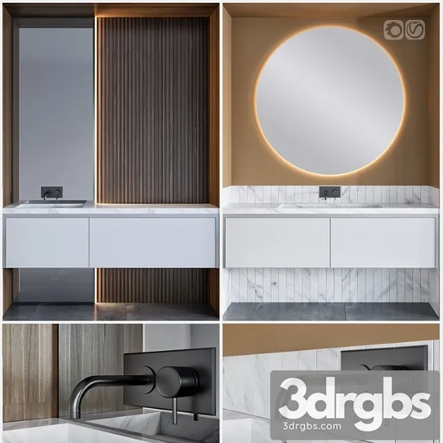 Bathroom Funiture 4 3D Model Download