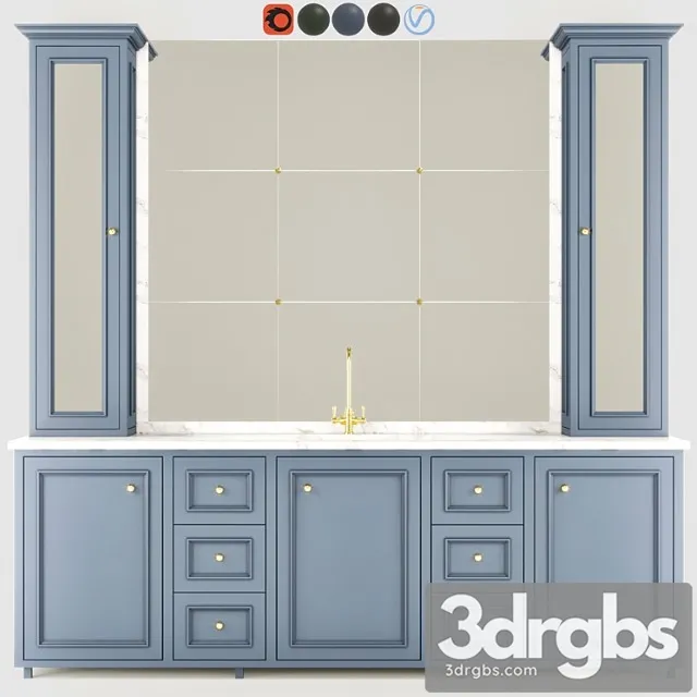 Bathroom Funiture 5 3D Model Download